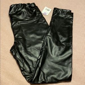 Faux leather leggings